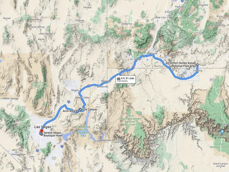Tag 11: Über den Fire Canyon nach Las Vegas